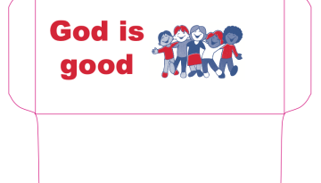 God is Good Custom Donation Envelope